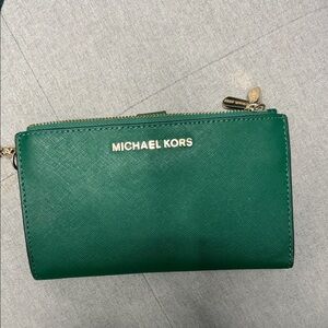 Michael Kors Emerald Green Clutch